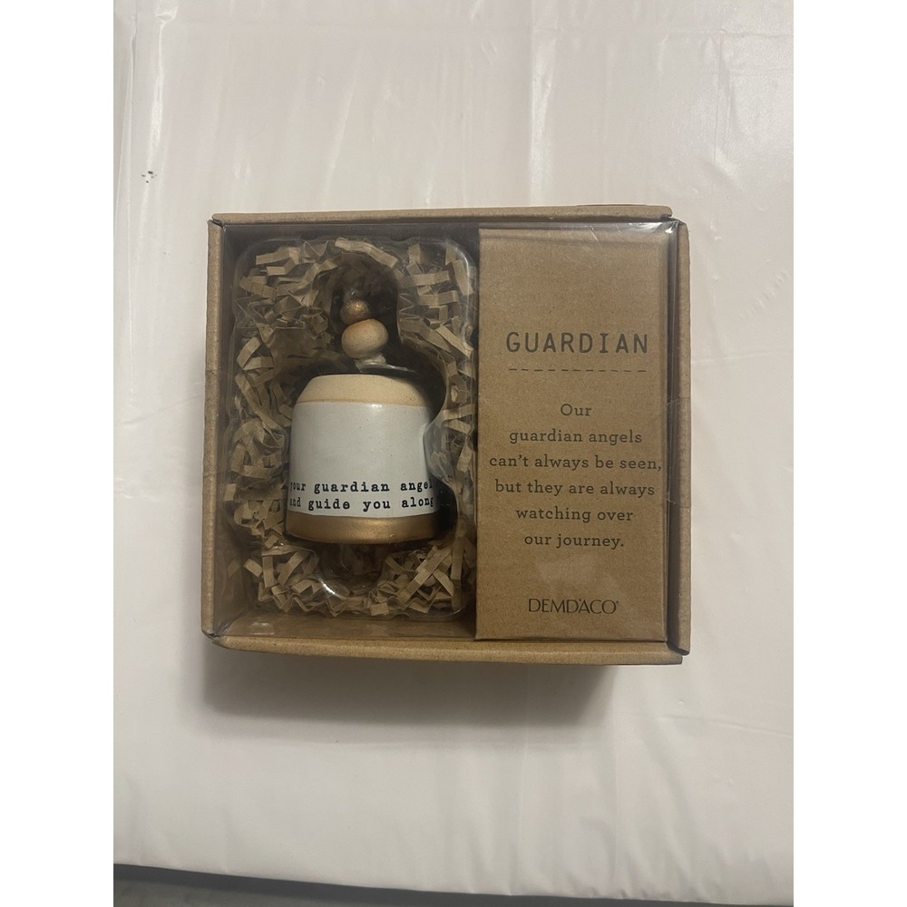 Demdaco Mini Inspired Bell Guardian Angel Ornament with Box